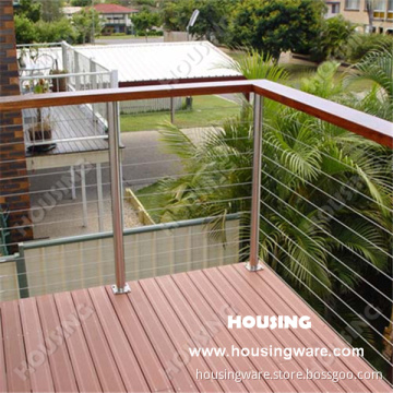 Balcony 304 Stainless Steel Wire Railings